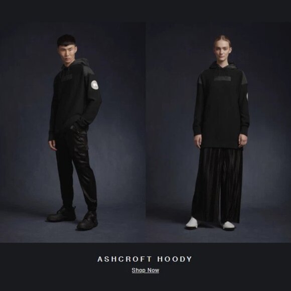 $795 Canada Goose X Juun.J Ashcroft Hoody Black Size M Fits Like Big L / Slim XL - Picture 3 of 7